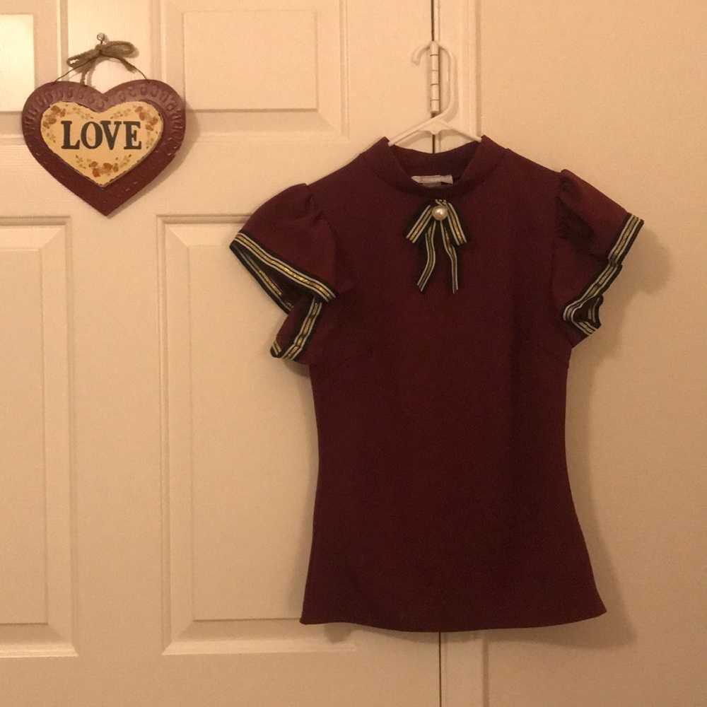 NEW🌹burgundy blouse